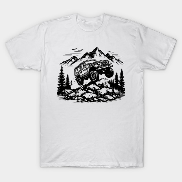 off road car T-Shirt by raventink